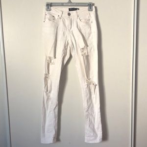 White Ripped Jeans